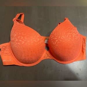 PINK Victorias Secret Wear Everywhere push up bra. 36C. Orange